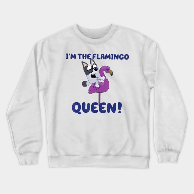 Im The Flamingo Queen Matching Family Vacation Crewneck Sweatshirt by deptrai0023